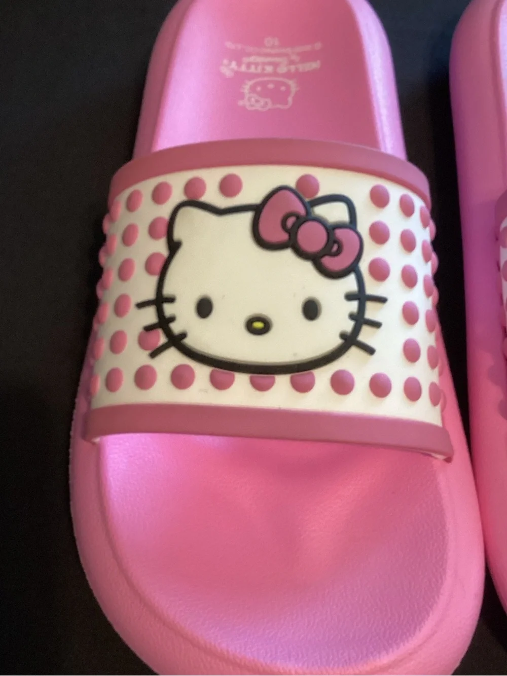 Hello Kitty Women's Size 10 EVA Beach Slide Sandals Slippers Slip-On • Pink - Picture 2 of 8